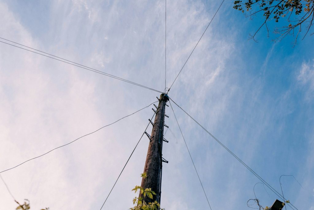 Electricity transmission tower near Swindon, England